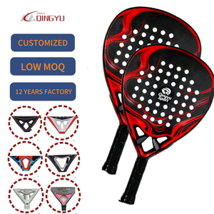 Raqueta de Pádel de Carbono 18K Personalizada Qingyu Sport, Diseño OEM, Venta Caliente, Fabricante OEM, Raqueta de Fibra de Vidrio - Product Image 1