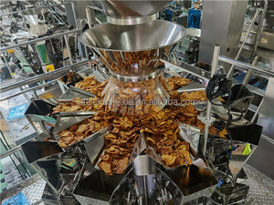 Nhà Máy Giá điền Nitơ khí bỏng ngô khoai tây chiên giòn chuối Snack gối túi thực phẩm dọc 14 đầu định lượng máy đóng gói Khoai Tây C - Product Image 3