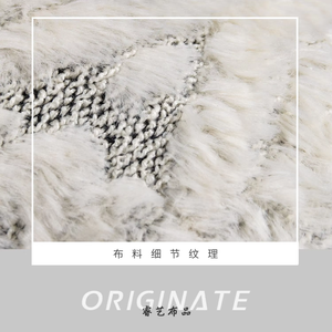 RUIYI 45X45CM <strong>White</strong> Flannel <strong>Pillow</strong> Cover Soft <strong>Fluffy</strong> Cushion for Home Decor Sofa Cushion Hotel Use Stitched Technics - Product Image 6