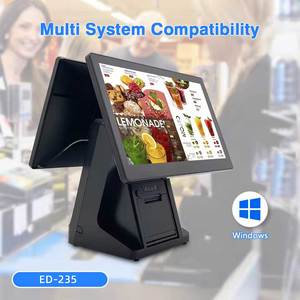 15.6 inch Dual-Screen POS Tiền mặt đăng ký với 58 Mét máy in <span class=keywords><strong>Windows</strong></span> <span class=keywords><strong>7</strong></span>/10/11 khách hàng tùy chọn hiển thị - Product Image 5