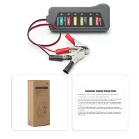 Testeur de batterie numérique 12V pour voiture et moto avec affichage à 6 LED, outil de diagnostic automobile, testeur de batterie automobile