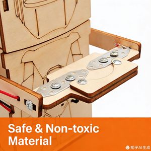 Juguetes de Rompecabezas de Madera DIY, Robots que Tragan Monedas, Educación Infantil, Ensamblaje <span class=keywords><strong>Manual</strong></span>, Conjuntos de Experimentos Científicos STEAM - Product Image 5