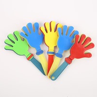 Accessoires de cheering promotionnels en plastique coloré, claquettes à main, bâtons de cheering, jouets bruyants pour fêtes, concerts et événements sportifs