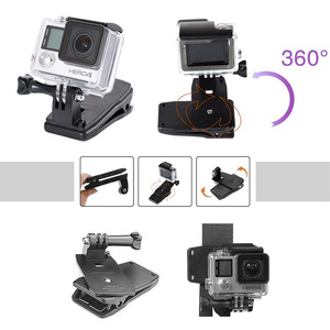 คลิปหนีบกระเป๋าเป้สำหรับกล้องแอคชั่น GoPro พร้อมอะแดปเตอร์พลาสติกแบบปลดเร็วสำหรับกล้องแอคชั่น - Product Image 3