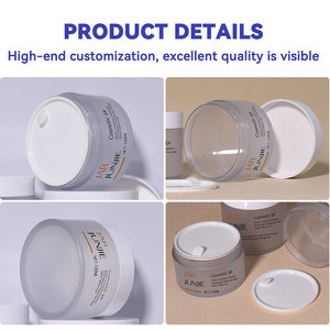 Tarro para cosméticos Crema Tarro de almacenamiento para mascotas Exfoliante corporal mate Plástico esmerilado transparente 150ml 250ml Frascos de crema cosmética con tapa de plástico - Product Image 3