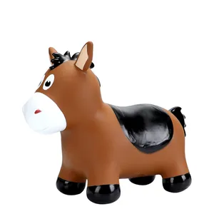 2023 Hottest Rubber Toy High Quality Inflatable Toy Animal Hopper Kids Favorite Bouncy Horse Hopper With Color Box