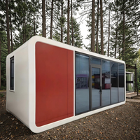 Villa Modulaire Préfabriquée en Acier, Créative et Portable, Type Cabine Apple, pour Espace de Vie Extérieur, Hébergement Panoramique et Vacances