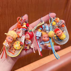 DIY Petit Pendentif Porte-clés en Forme de Personnage Étoile Perlé, Adorable Ornement de Sac, Jouet Poupée Modifiée en Forme de Particule, Unisexe - Product Image 3