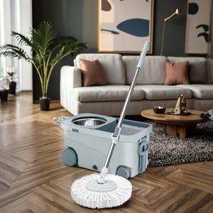 <span class=keywords><strong>Cubo</strong></span> mágico <span class=keywords><strong>de</strong></span> fregona <span class=keywords><strong>de</strong></span> fibra <span class=keywords><strong>de</strong></span> microfibra <span class=keywords><strong>con</strong></span> dispositivo <span class=keywords><strong>de</strong></span> torsión Limpiador <span class=keywords><strong>de</strong></span> piso giratorio <span class=keywords><strong>de</strong></span> 360 grados para baños <span class=keywords><strong>de</strong></span> hoteles y hogares - Product Image 5