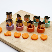 Emporte-pièces et moules à formes variées pour fruits et légumes, tampons de pressage, moule à biscuits, outils de pâtisserie pour boîte à bento et cuisine