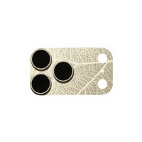 Protection d'objectif d'appareil photo personnalisée gravée au laser anti-rayures pour verre trempé 17 9H avec cadre métallique, protection à 360°