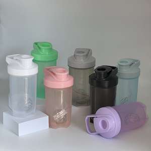 500 מ "ל חלבון שאקר bpa חינם פלסטיק דליפה הוכחה טיפת הוכחה עם הכדור מערבל לוגו מותאם אישית סיטוני חינם מדגם כושר - Product Image 4