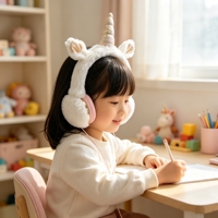 Casque filaire supra-auriculaire pour enfants, protection auditive à volume limité 100 dB, avec port audio partagé 3,5 mm pour l'apprentissage quotidien et la musique des enfants