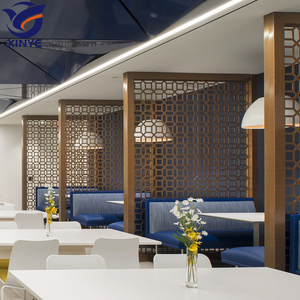 Murs rideaux personnalisables à découpe laser en acier antirouille, cloison de siège mobile pour bureau, hôtel, villa, entrée - Product Image 2