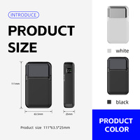 En gros Plus Petit Portefeuille Mini 2 en 1 Banque De Puissance 5000Mah D'urgence powerbank Pour iphone, Samsung,Huawei,P5