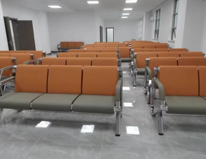 Sofá de Espera para Salón y Sala de Espera, Diseño Moderno, Material PU Plateado, Precio de Fábrica al por Mayor, para Uso en Aeropuertos y Hospitales - Product Image 5