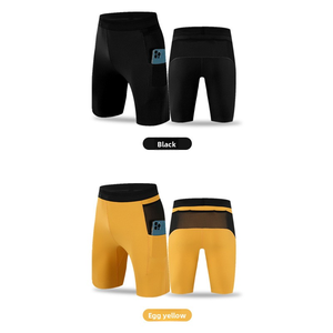 Pantalones Cortos Deportivos de Compresión para Hombre, de Secado Rápido, Ajustados y Elásticos, con Bolsillos para Correr - Product Image 5