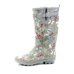 Großhandel Damen Wasserdichte Outdoor Garten Regenstiefel Schuhe Gummistiefel mit Buntem Aufdruck für Frauen - Product Image 1