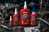 Fixateur de filetage amovible pour applications automobiles et domestiques, pour connexions filetées, 50 ml