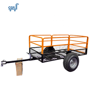 Carrello Ribaltabile in Acciaio a Due <span class=keywords><strong>Ruote</strong></span> per Carichi Pesanti, Capacità 1500 Libbre, 15 Piedi Cubi, Rimorchio da Giardino Rimovibile - Product Image 4