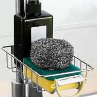 Espace cuisine en aluminium évier égouttoir éponge stockage robinet support sur robinet savon égouttoir étagère panier organiser