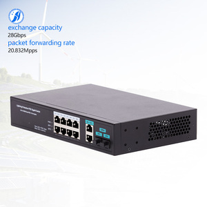 Kurumsal ve güvenlik ağı 10/Gigabit POE anahtarı/120 m için 100 W yüksek kullanılabilirlik ile Huayu 8 + 2 + 2 Port tam 1000 - Product Image 1