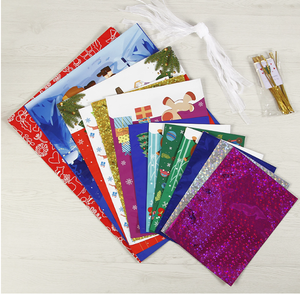 Sac <span class=keywords><strong>de</strong></span> bonbons <span class=keywords><strong>de</strong></span> Noël personnalisable <span class=keywords><strong>avec</strong></span> renne et sac cadeau à cordon du Père Noël - Product Image 6