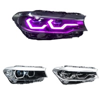 Pour les phares laser BMW Série 5 M5 F90, G38, G31, G30, commutation bicolore à double lentille, phares OSS modifiés DRL