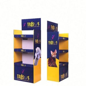 Customizable Foldable Washable Modern PVC Foam Board Display <b>Stand</b> with 4 Shelves Matte Lamination Free Standing Carton Packed - Product Image 5