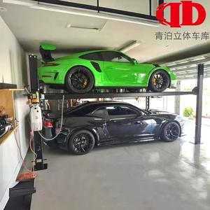 Promotion : Système <span class=keywords><strong>de</strong></span> stationnement vertical à quatre poteaux, élévateur <span class=keywords><strong>de</strong></span> voiture triple empilage pour garage résidentiel - Product Image 3