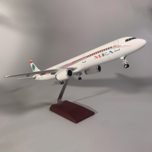 โมเดลเครื่องบินเรซิ่น <span class=keywords><strong>A321</strong></span> สายการบินตะวันออกกลาง (MEA) ขนาด 45.5 ซม. สเกล 1/100 พร้อมล้อลงจอด - Product Image 3