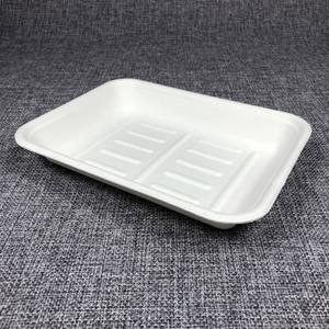 Bandeja de comida compostable biodegradable Rectangular grande, desechable, a prueba de agua y aceite, pastel de chipy de carne, caña de azúcar, bagazo de caña de azúcar - Product Image 3