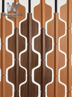 Panneau de séparation en acier inoxydable avec revêtement en cuir PU, séparateur de pièce moderne et luxueux pour bureau, hôtel, salle de conférence