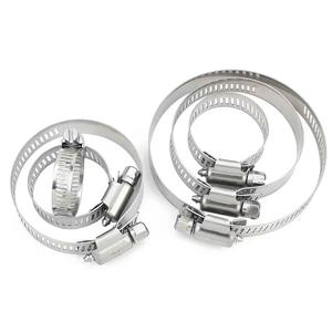 304 Stainless Steel Hose Clamps Pipe and Monitoring Clamps Gas Pipe Fasteners <b>Range</b> <b>Hood</b> Clamp Accessories - Product Image 1