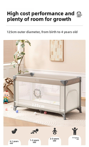 Lit bébé pliable multifonctionnel avec jouets et rangement, berceau portable pour nouveau-nés de 0 à 36 mois - Vente chaude - Product Image 5