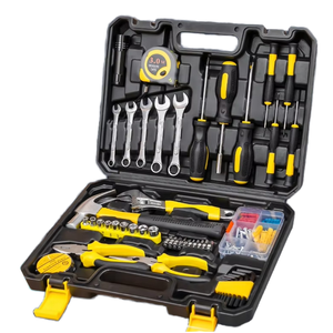 Kit d'outils complet 88 pièces PCMOS pour la maison et les véhicules, réparation automobile, comprenant marteau, pinces, clé à molette, douilles et autres outils mécaniques - Product Image 1