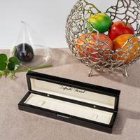 Boîte cadeau en bois haute brillance personnalisée en usine, matériau MDF de luxe de style rectangle pour colliers de femmes avec plateau intérieur mobile