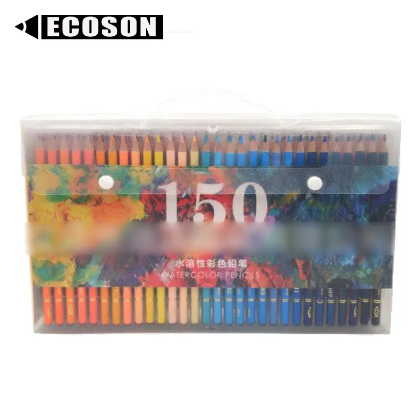 סיטונאי למעלה איכות מקצועי 150 צבעים ציור בצבעי מים צבעוני עיפרון סט עיפרון צבעי מים סט