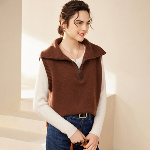 <span class=keywords><strong>Gilet</strong></span> en <span class=keywords><strong>cachemire</strong></span> pur sans manches en <span class=keywords><strong>cachemire</strong></span> pour femmes de haute qualité - Product Image 6