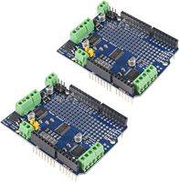 IIC I2C TB6612 PWM pelindung Driver, V2 PCA9685 pelindung Motor Stepper untuk Robot Mega R3 I2C L293D komponen elektronik pengganti
