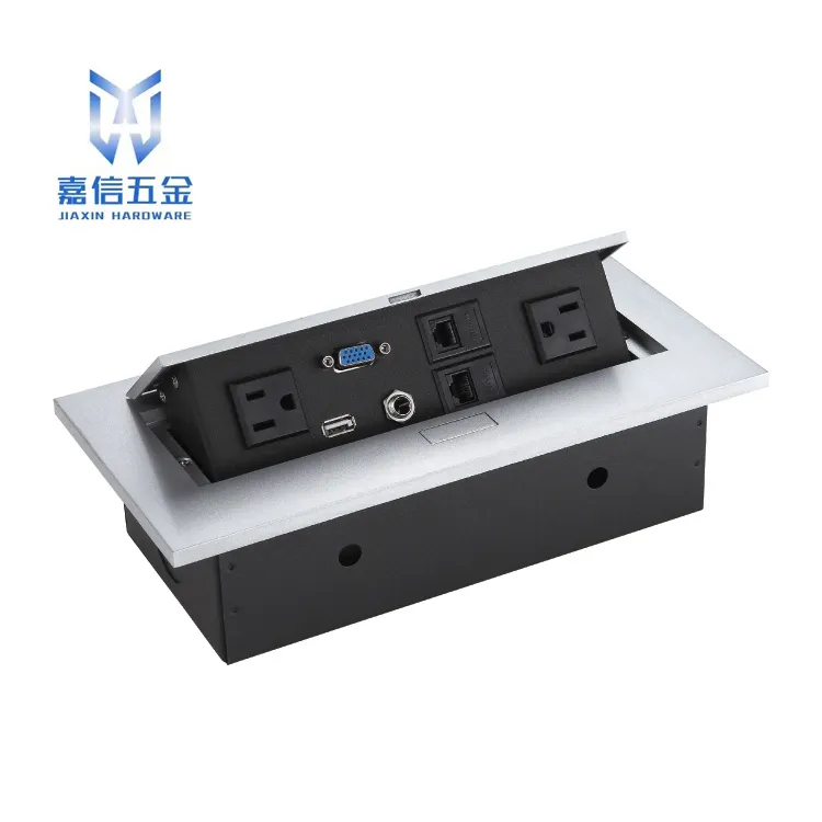 JiaXin Boîte de prise électrique double multifonction prises de bureau