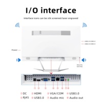 Komputer semua dalam satu kantor 23.8 inci, Set lengkap I7 CPU generasi ke-10 RAM 8GB SSD 1TB dengan tampilan IPS untuk bermain game