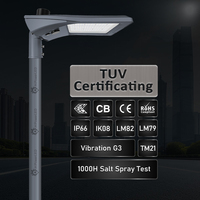HiPowerLED SL05 Éclairage routier extérieur étanche IP66 en aluminium moulé sous pression 40 60 100 120 150 200 Watt Lampe de rue LED