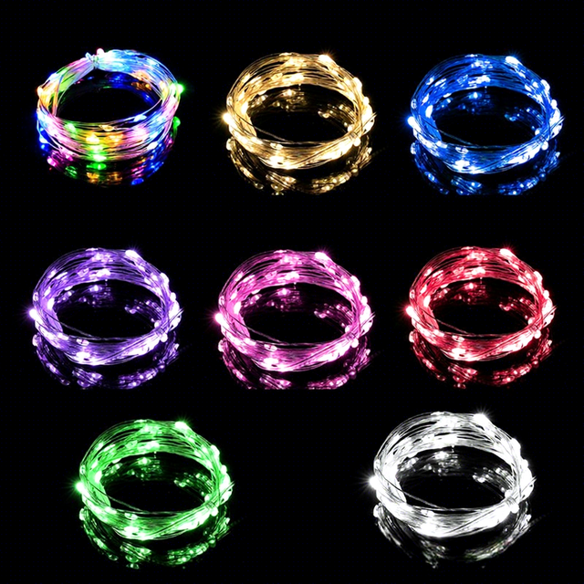 Cross Border Waterproof IP44 Battery Box LED Copper Wire Lamp Decorative Crafts USB DC5V 2M Christmas Holiday Lights