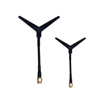 Antenne omnidirectionnelle Clover Leaf FPV 1,2 GHz 1,3 GHz avec connecteur SMA mâle pour drone VTX VRX, transmission vidéo longue portée