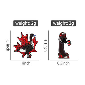 Эмалевый значок-брошь «Канадская утка» с милым листом клена, поднятыми лапами и звуком «Хонк-хонк», для костюма, рюкзака, подарок для друзей - Product Image 6