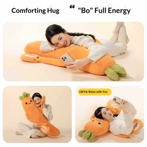 Nouvel oreiller de sommeil Carrot King, jouet de confort à câliner pour filles, en peluche courte, hauteur 100 cm - Product Image 5