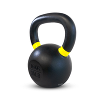 Kettlebell de musculation gravé KG/LB 4kg/16kg/20kg/48kg, logo personnalisé OEM, en acier ZJFIT P-69 noir, durable et universel pour le yoga et le fitness