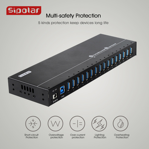 A-316 sipolar 16 cổng tất cả trong một HDD Docking Station dữ liệu <span class=keywords><strong>USB</strong></span> <span class=keywords><strong>Hub</strong></span> 1.5A điện thoại sạc <span class=keywords><strong>Hub</strong></span> - Product Image 5