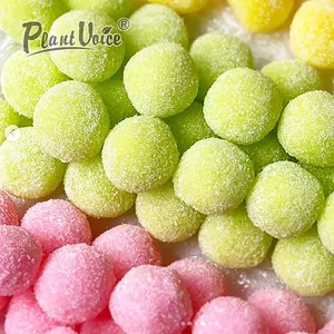 Boule de gommage de sucre végétalien de bonbons de corps colorés OEM, boule de gommage de peau personnalisée de marque privée